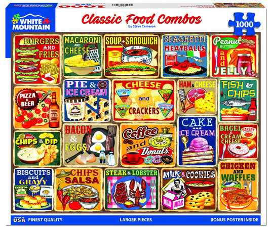 Classic Food Combos (1754pz) - 1000 Piece Jigsaw Puzzle