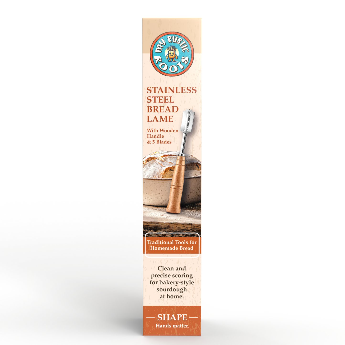 My Rustic Roots - Wooden Bread Lame for Sourdough Scoring – Dough Scoring Tool