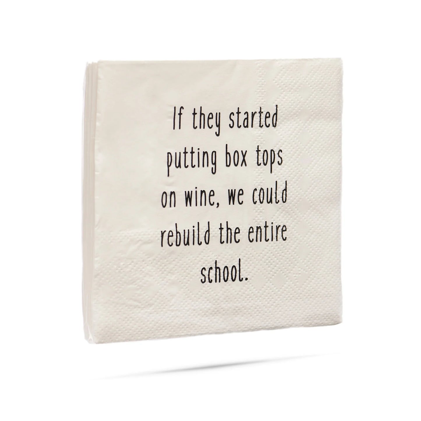 Box Tops Pack of 20 Cocktail Napkins