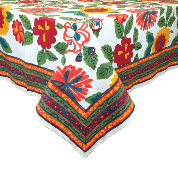 PACIFIC & ROSE TEXTILES - Tablecloth Flower Power