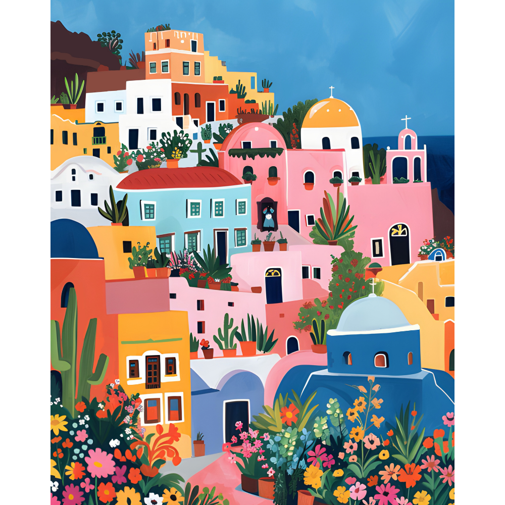 Pink Picasso Kits - Flower Market: Santorini