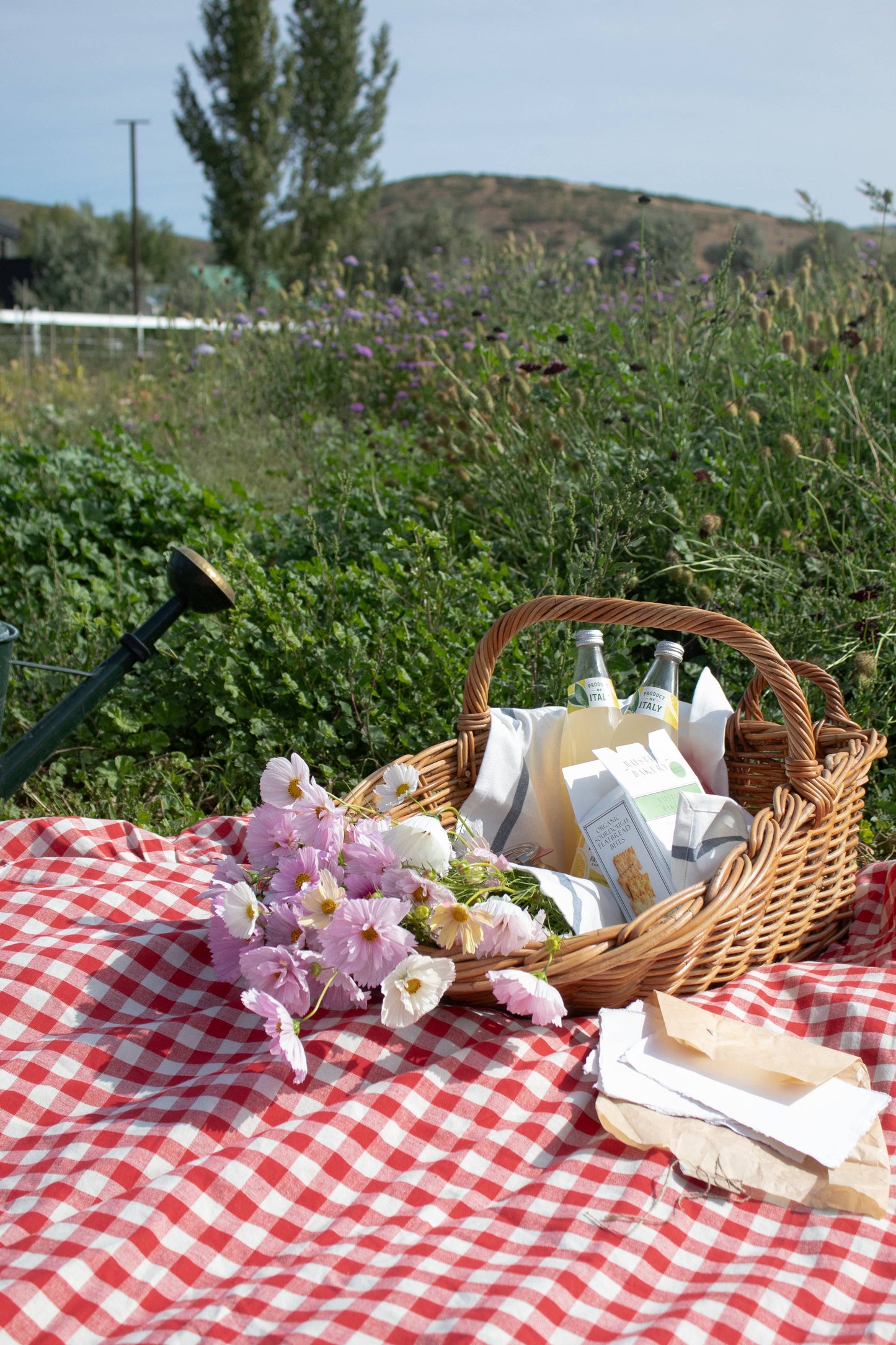 Galley and Fen - Ember Ruffled Gingham Tablecloth