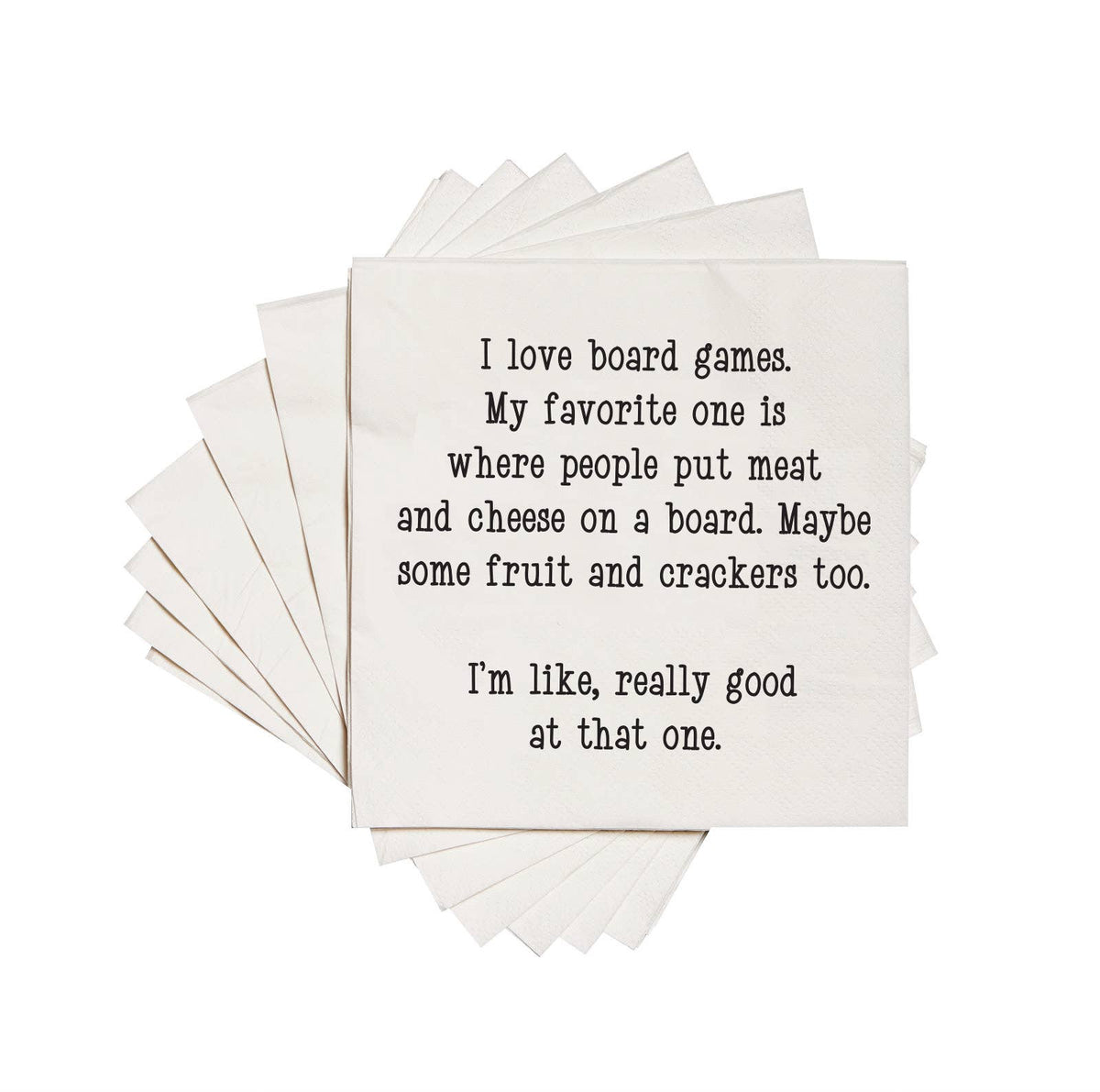 Cocktail Napkins - "I Love Board Games…"