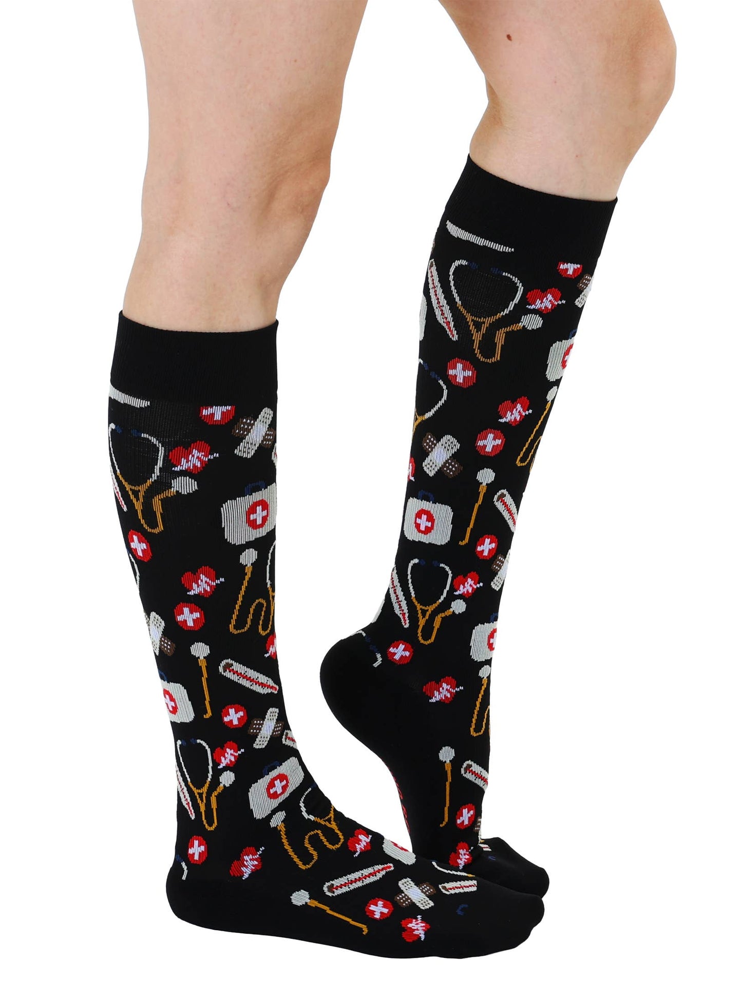 Living Royal - Compression Socks (15-20mmHg) - Emergency Room - Black