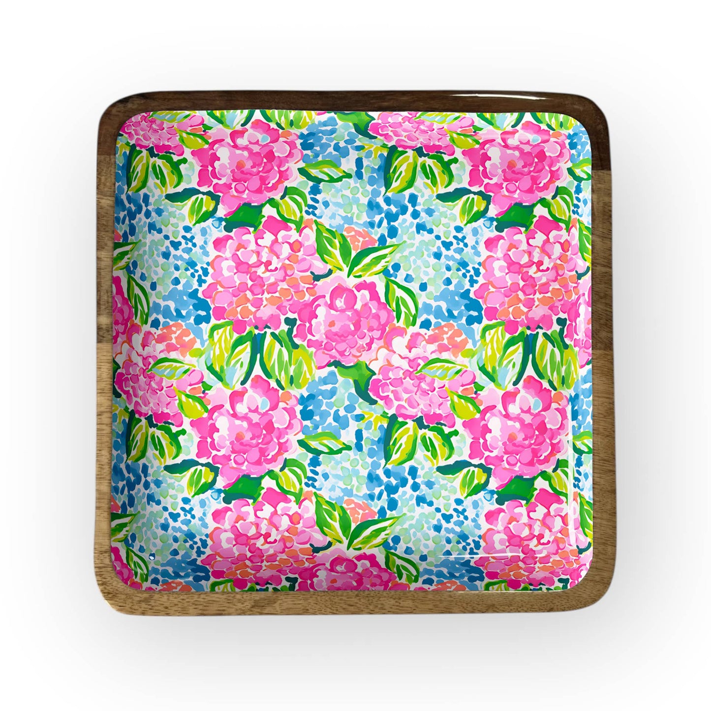 Hydrangeas Square Trays (8" or 10" in Packs of 2) 6-23