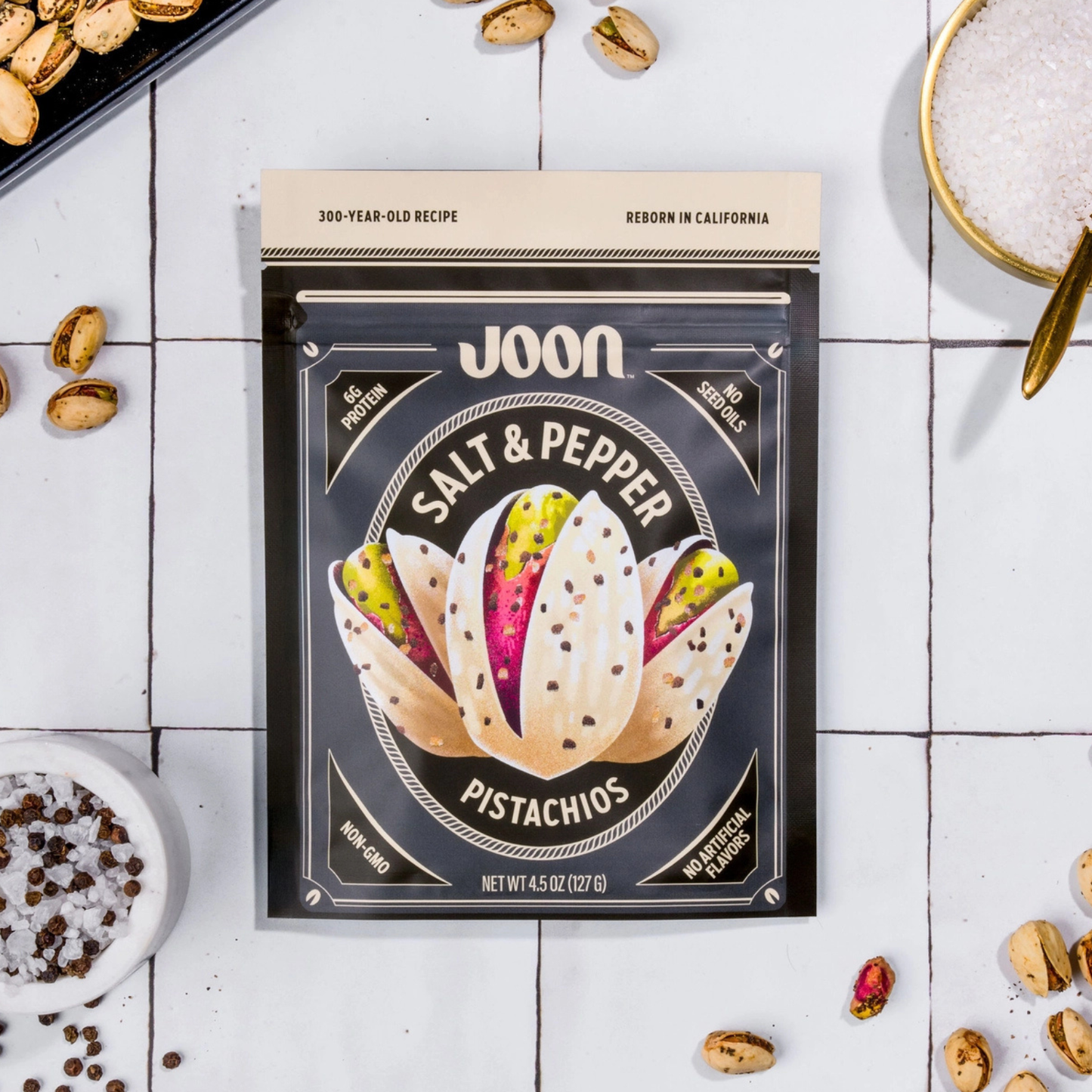 Joon - Joon Salt and Pepper Pistachios | Pistachio Gourmet Snacks