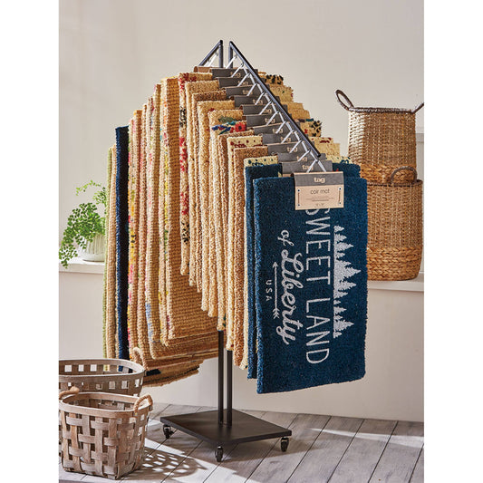 Coir Mat Hanging Display Black Metal Everyday