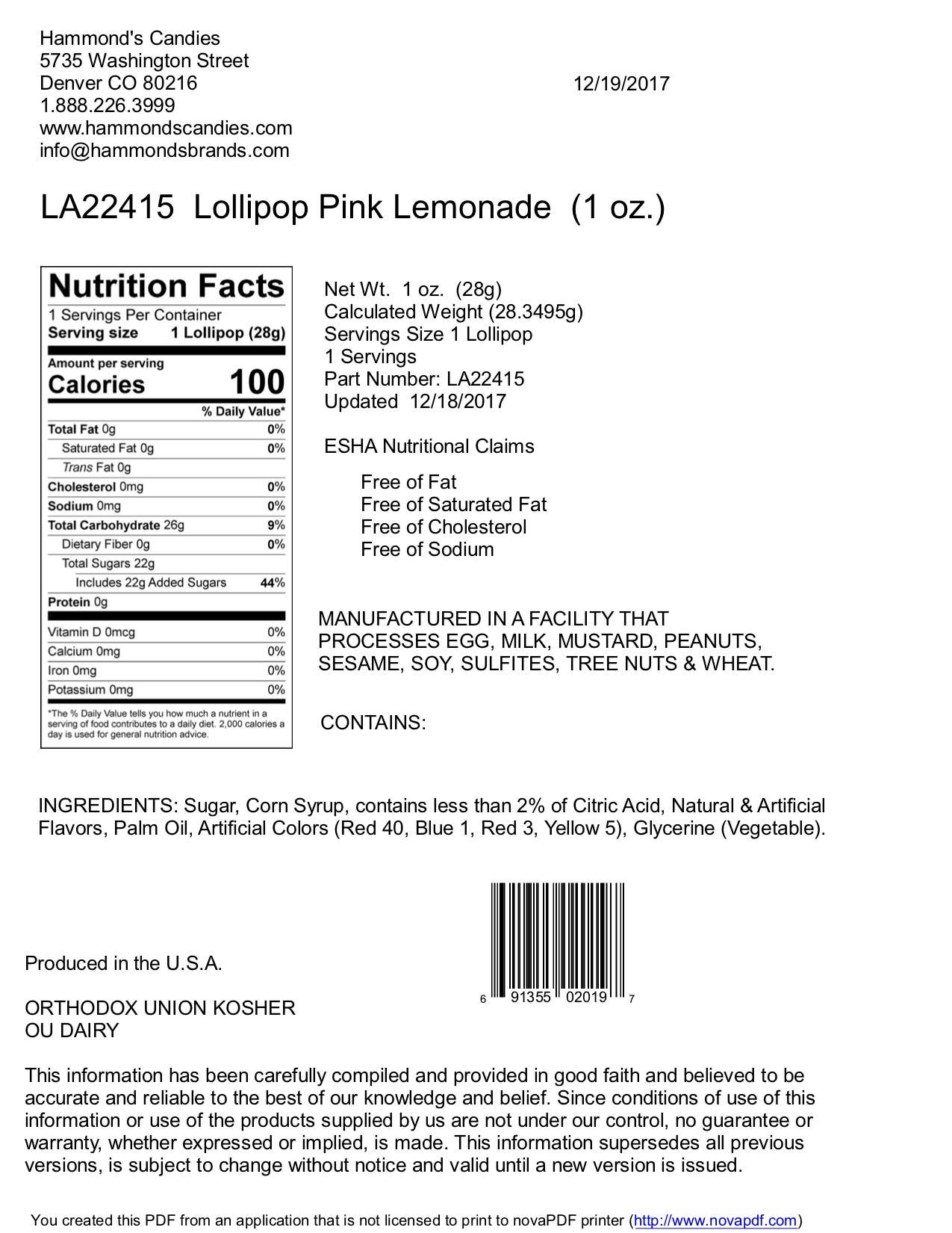 Pink Lemonade - 1 oz
