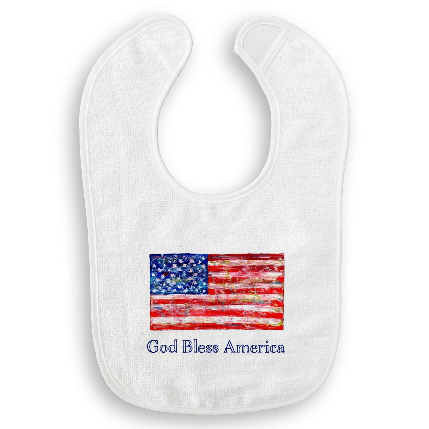 French Graffiti - Flag with God Bless America