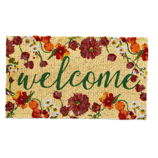 Blooming Welcome Coir Mat Multi Everyday