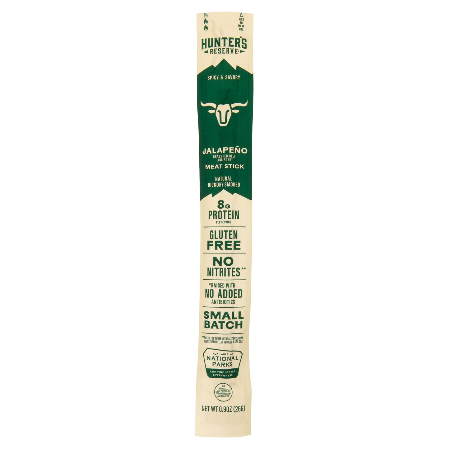 Hunter's Reserve - Jalapeño Grass Fed Beef Meat Stick