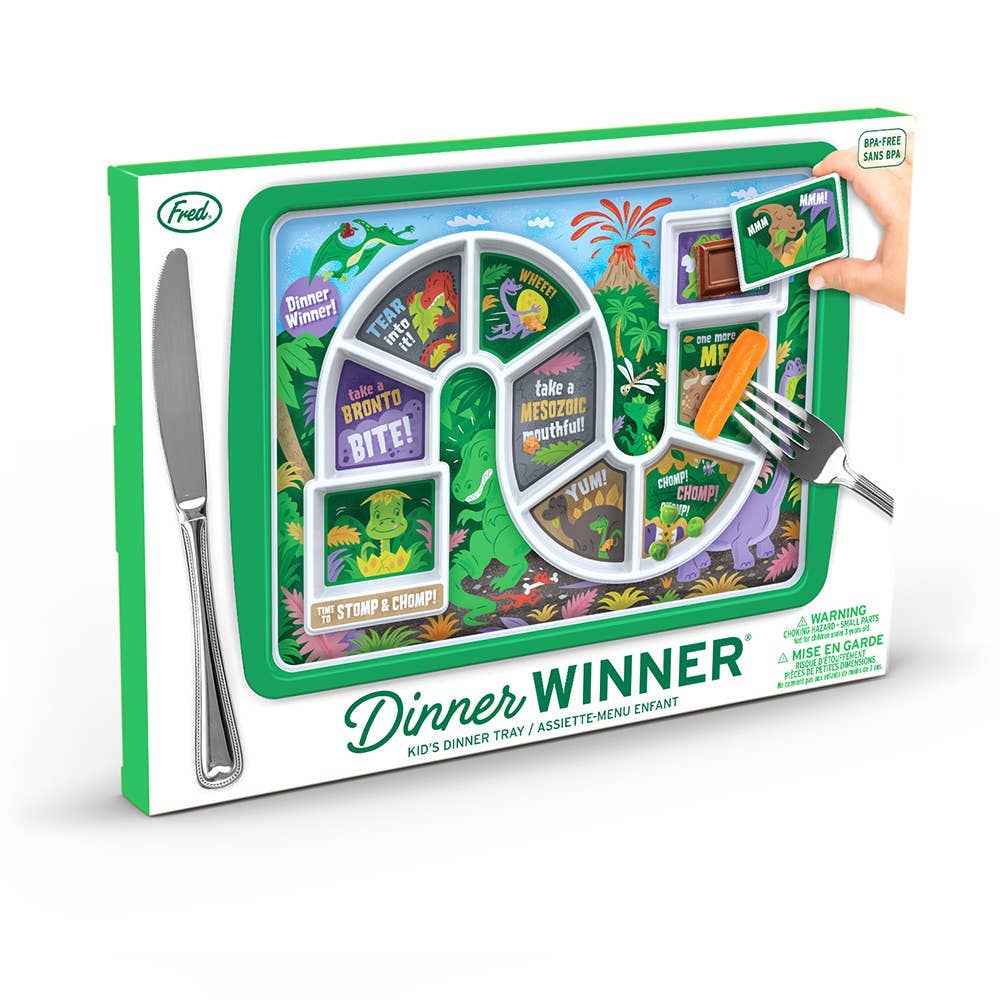 Dinner Winner - Dinosaur Kids Tray / Plate