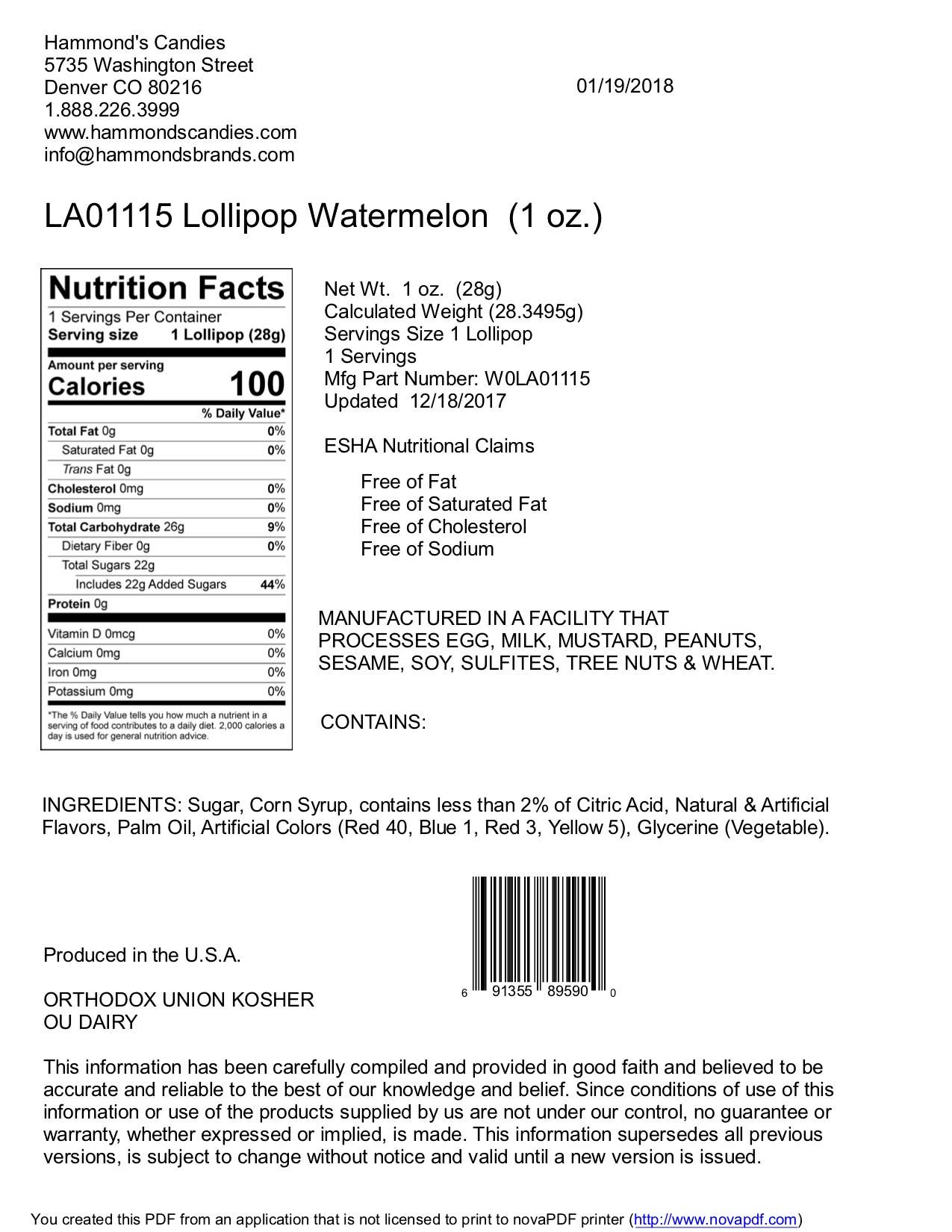 Watermelon - 1 oz