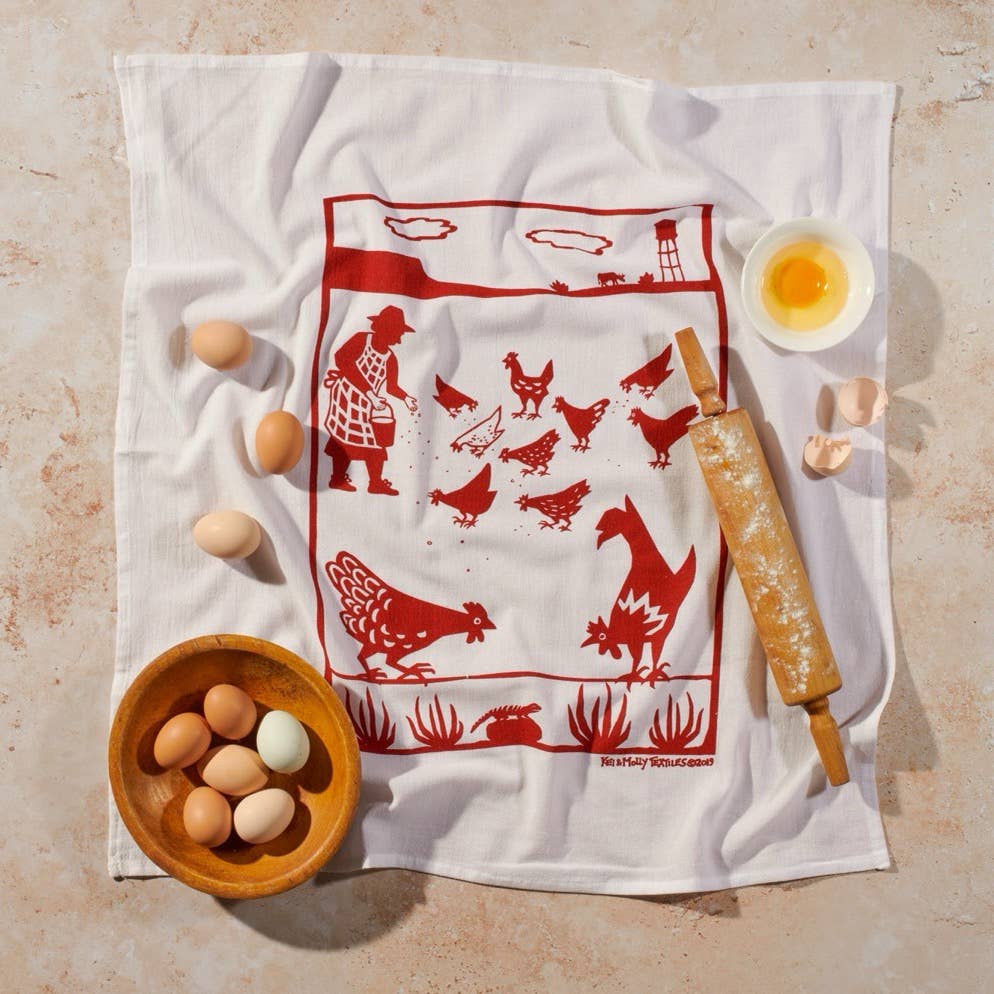Flour Sack Dish Towel - Free Range