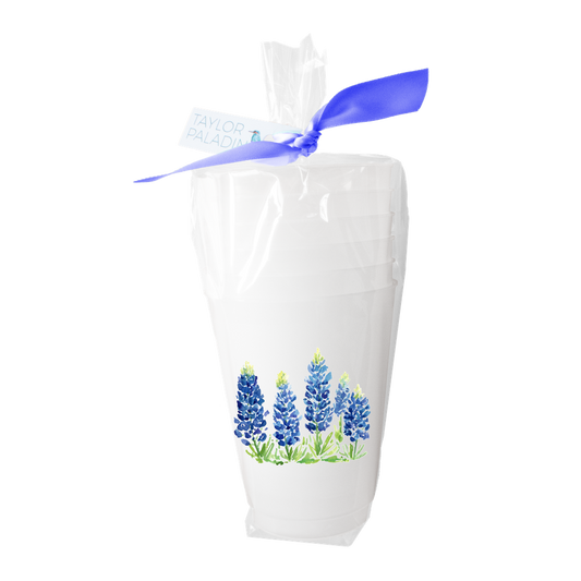 Taylor Paladino - Bluebonnet Fields Frosted Cups | Set of 6