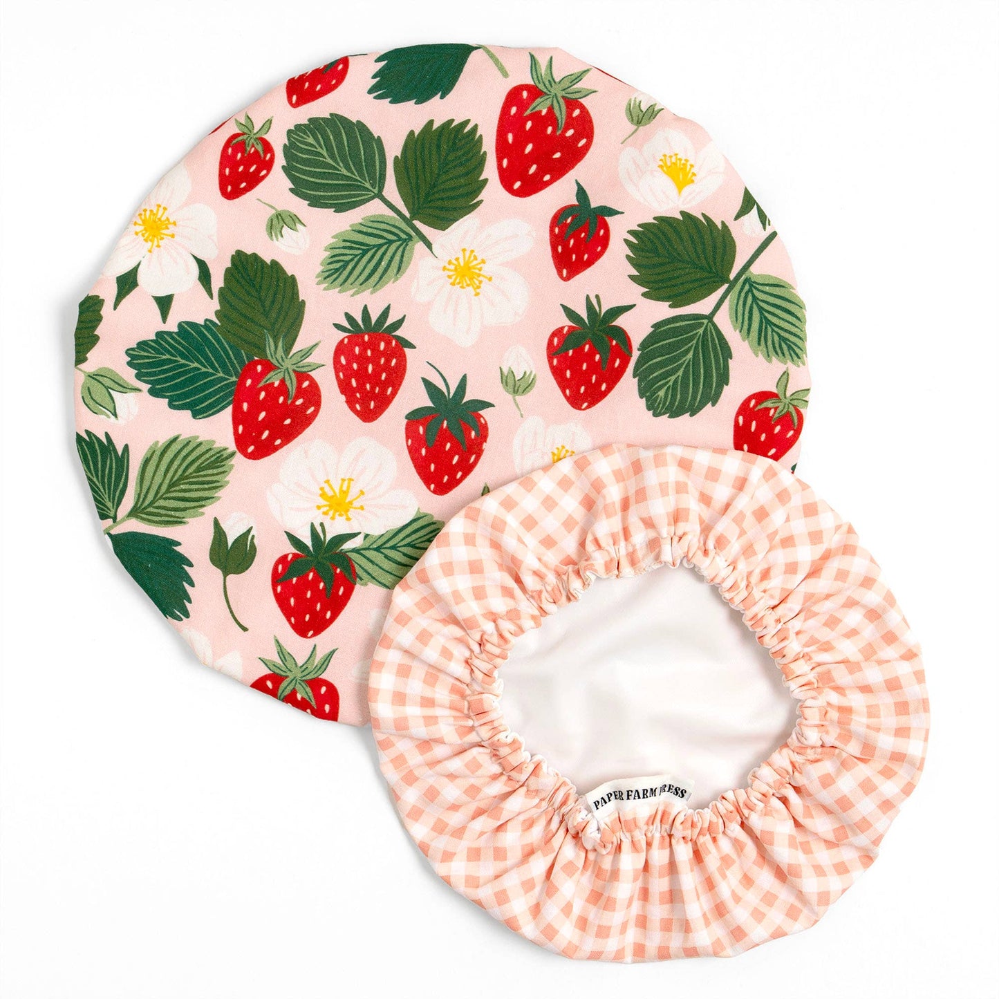 Paper Farm Press - Strawberry Patch Reusable Fabric Bowl Cover Set