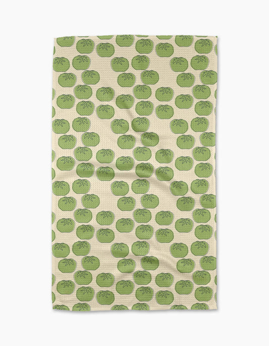 Geometry - Green Tomatoes Tea Towel