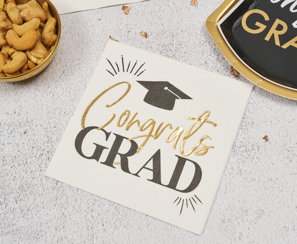 Sophistiplate - Congrats Grad Cocktail Napkins /26pk