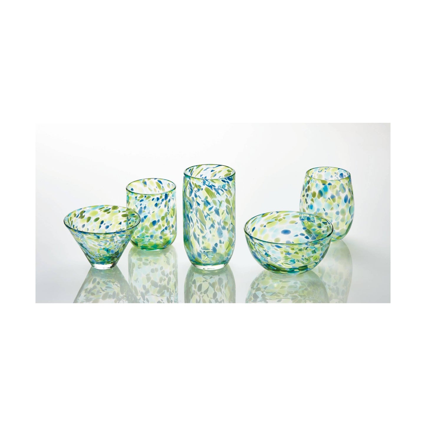 Confetti Stemless Wine Glass - Multi