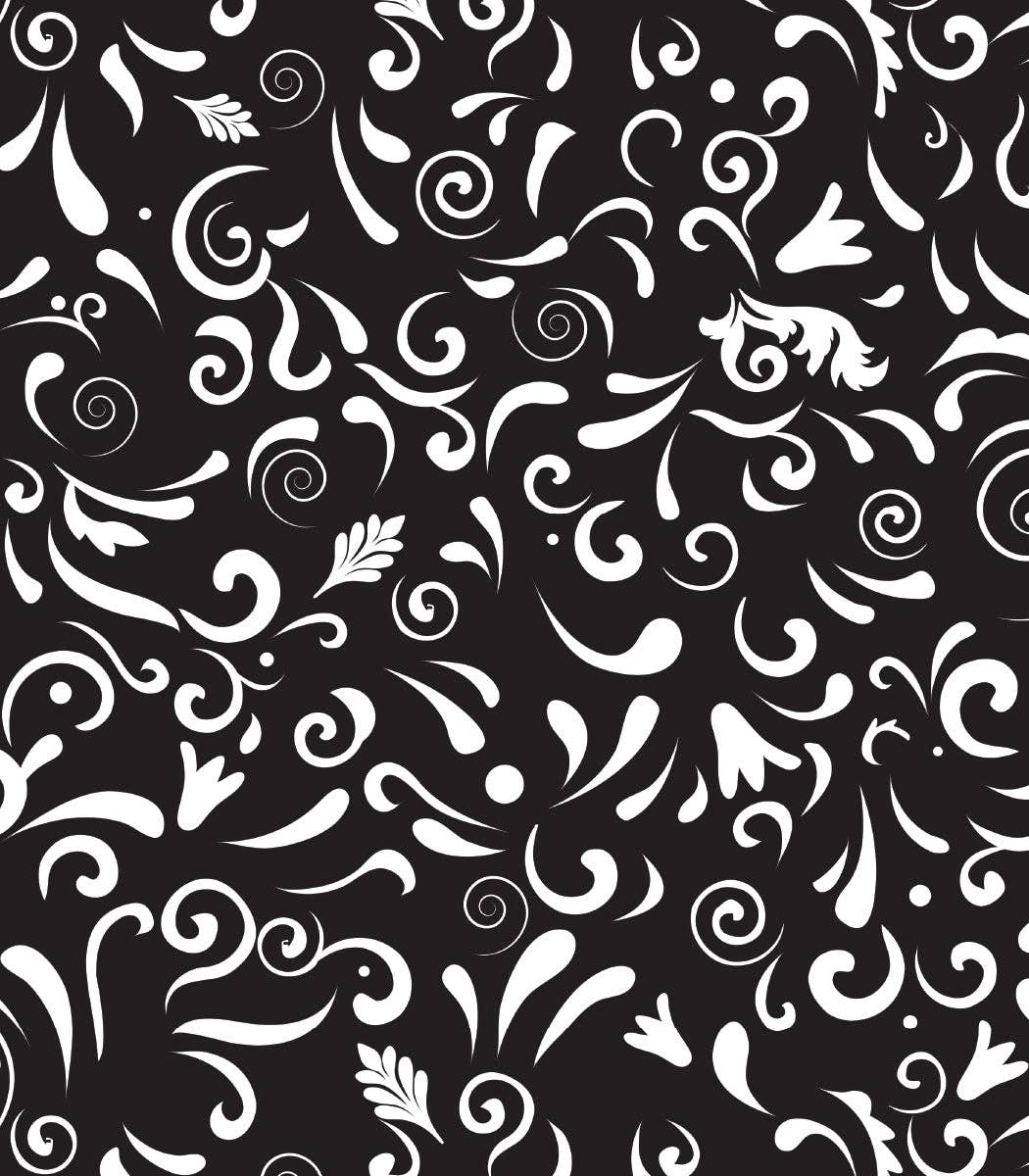 Swirly Gate Black Swag Bag