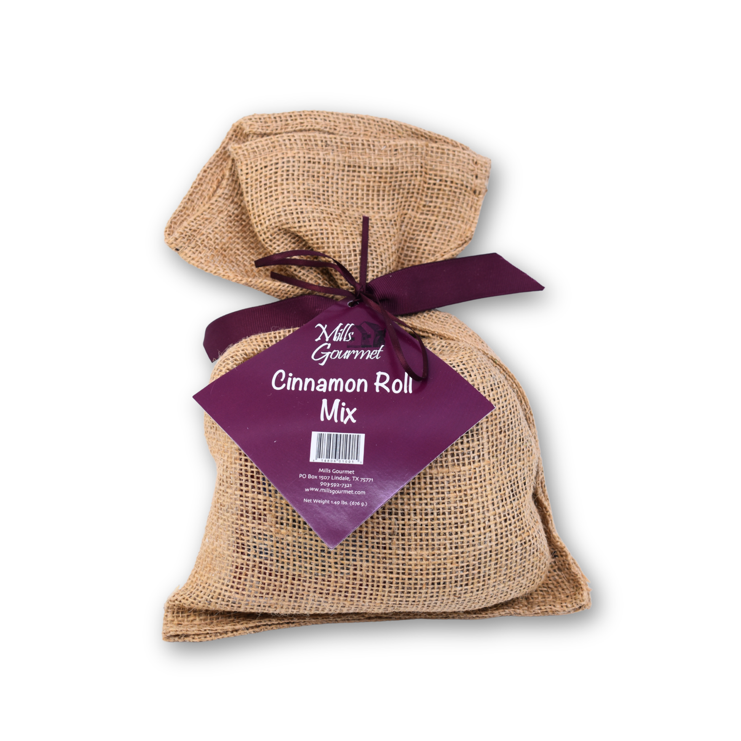Mills Gourmet - Cinnamon Roll Mix - 12 Rolls - 1.5 lb Burlap Bag