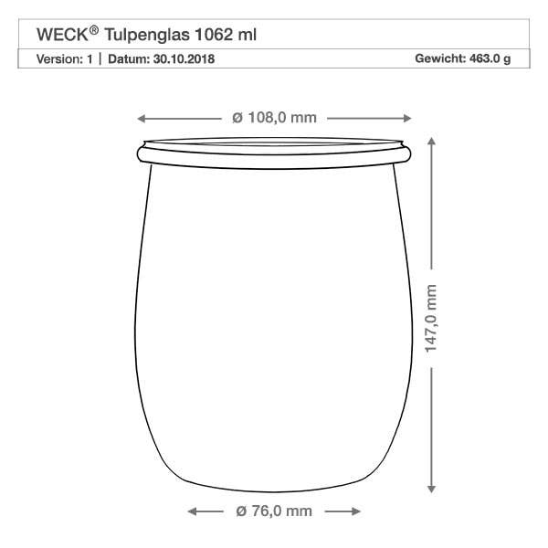 Tulip Jar 1062ml