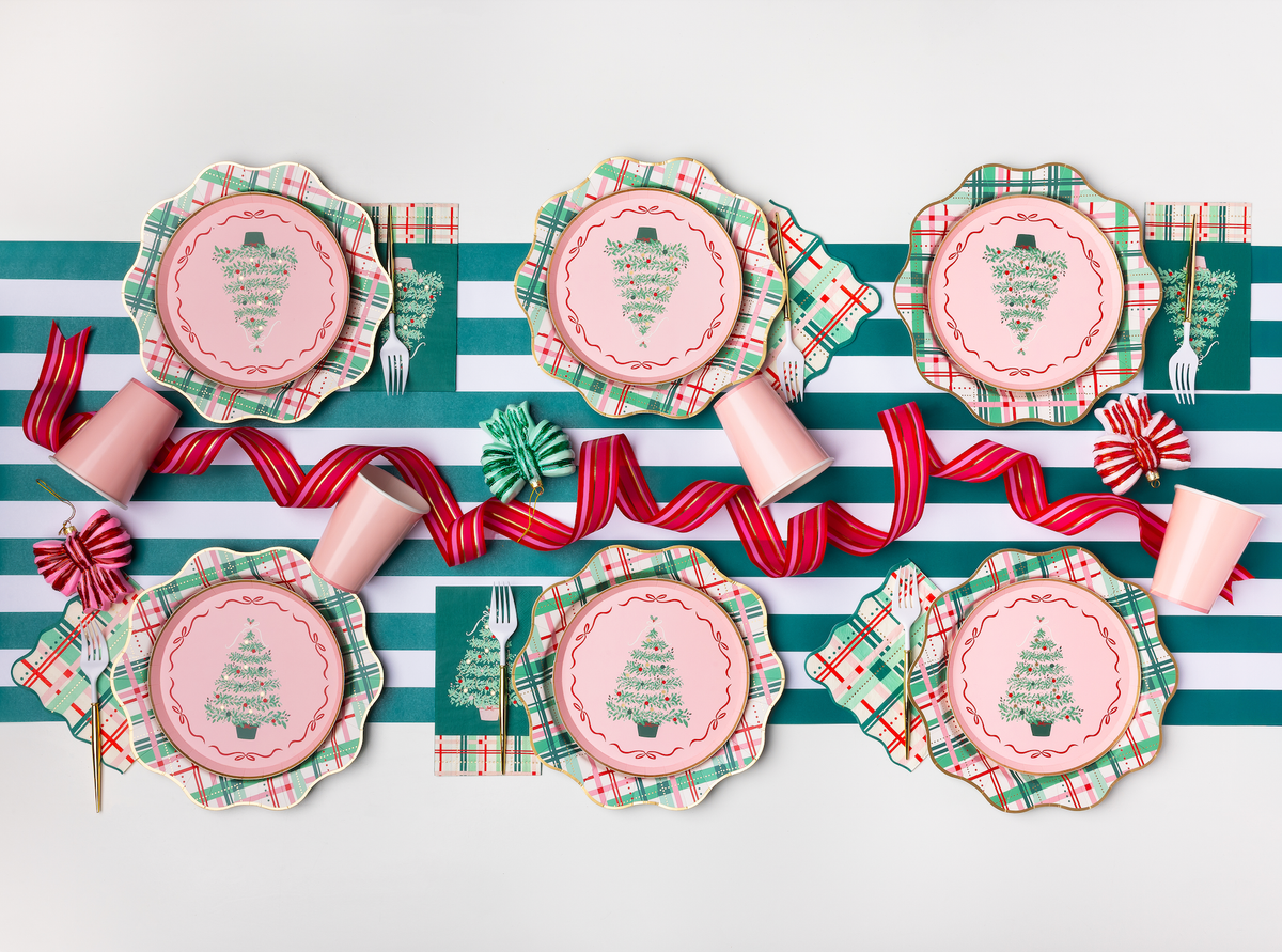 Christmas Plaid Party Napkins (Set of 20)