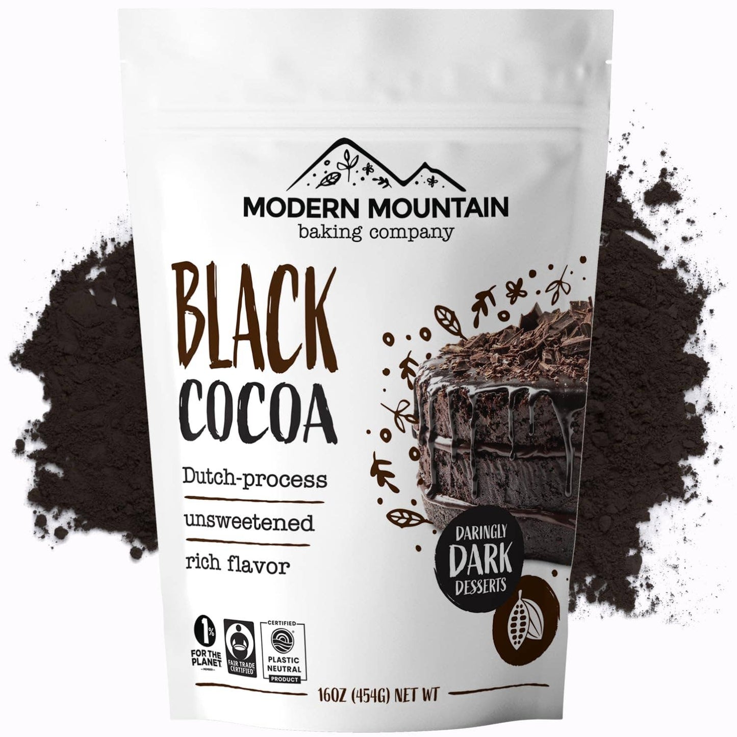 Modern Mountain Baking Company - Black Cocoa Powder - Ultra-Dark Cocoa, Fair Trade Certified