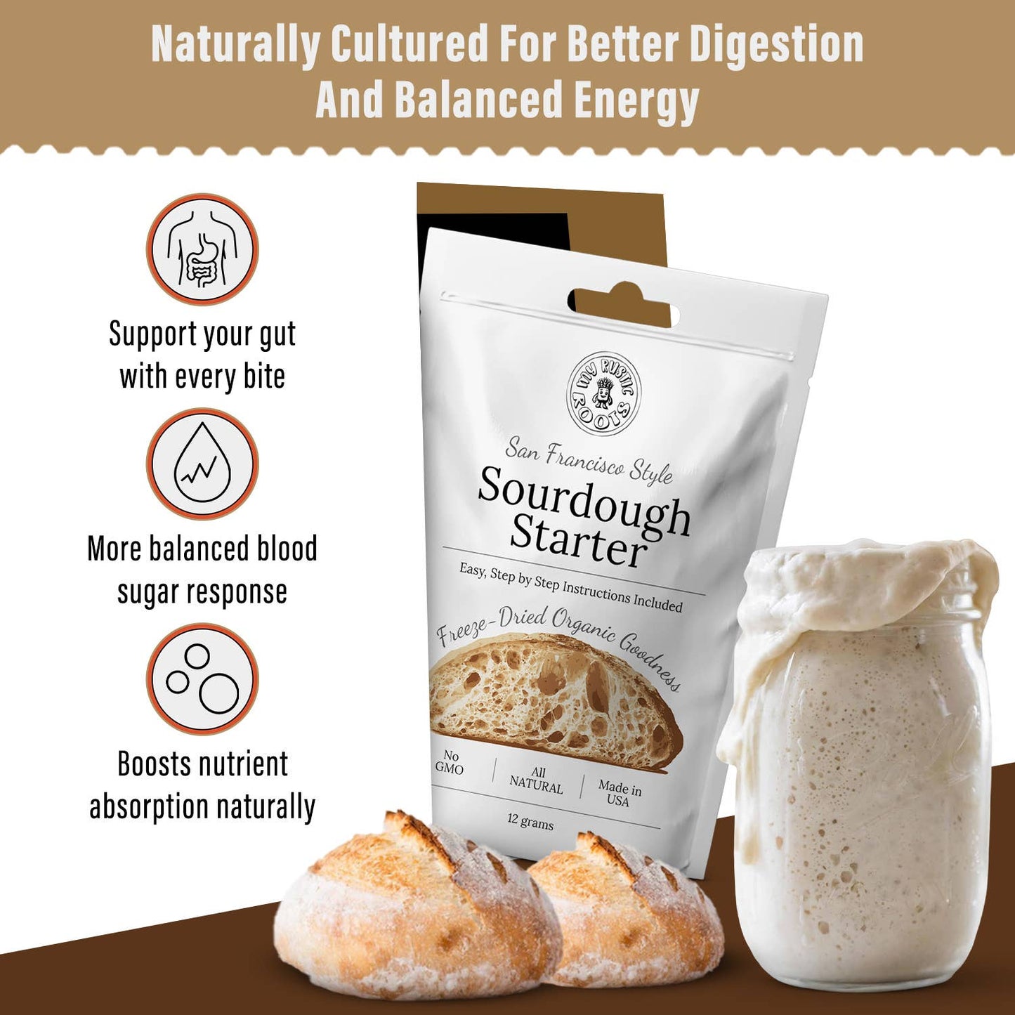 My Rustic Roots - Original Sourdough Starter Culture - Bestseller