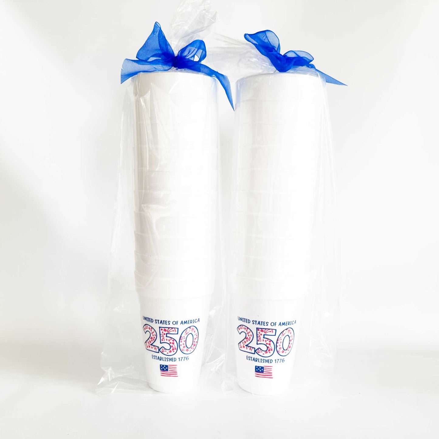 Two Funny Girls - July 4th/Patriotic - USA 250 Doodles (Foam Cup 10 Pack)