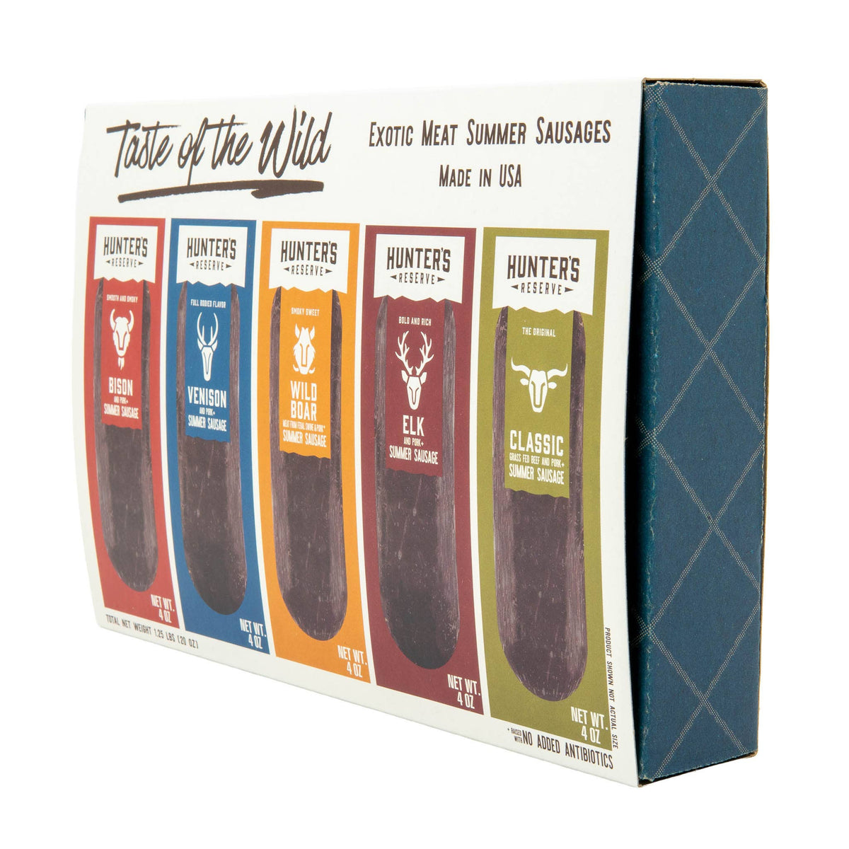 Taste of the Wild Holiday Gift Box- Five 4oz Summer Sausages