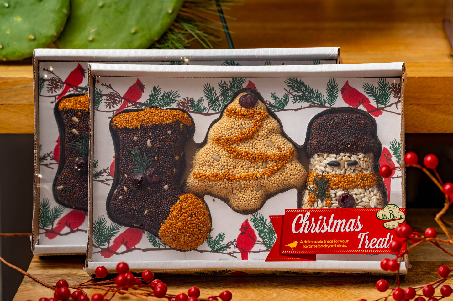 Mr Bird - Christmas Shapes - 3Pk