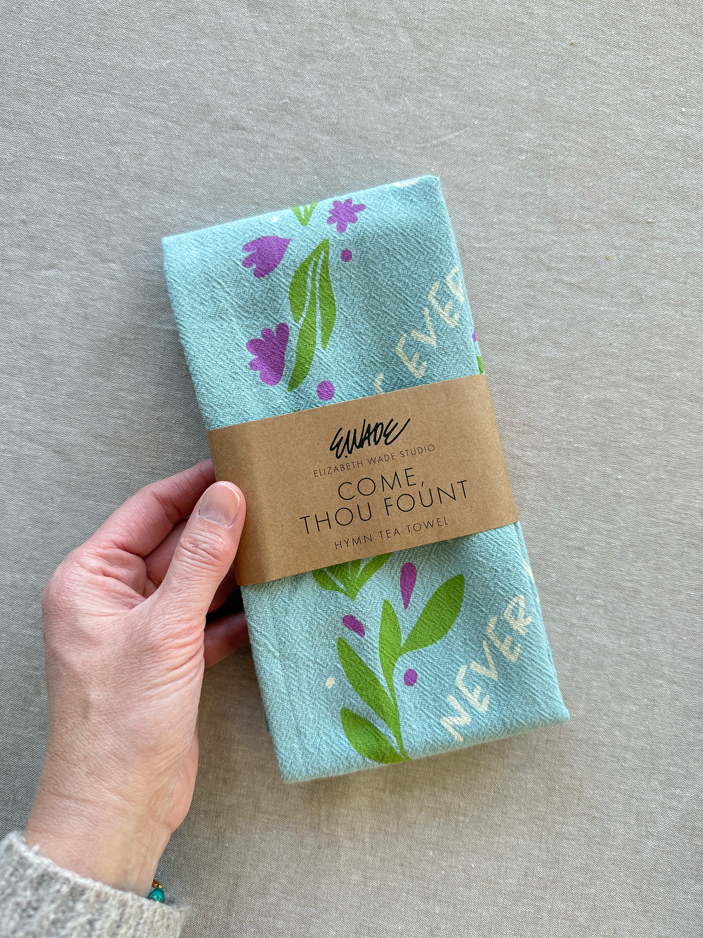 Come Thou Found Hymn Tea Towel