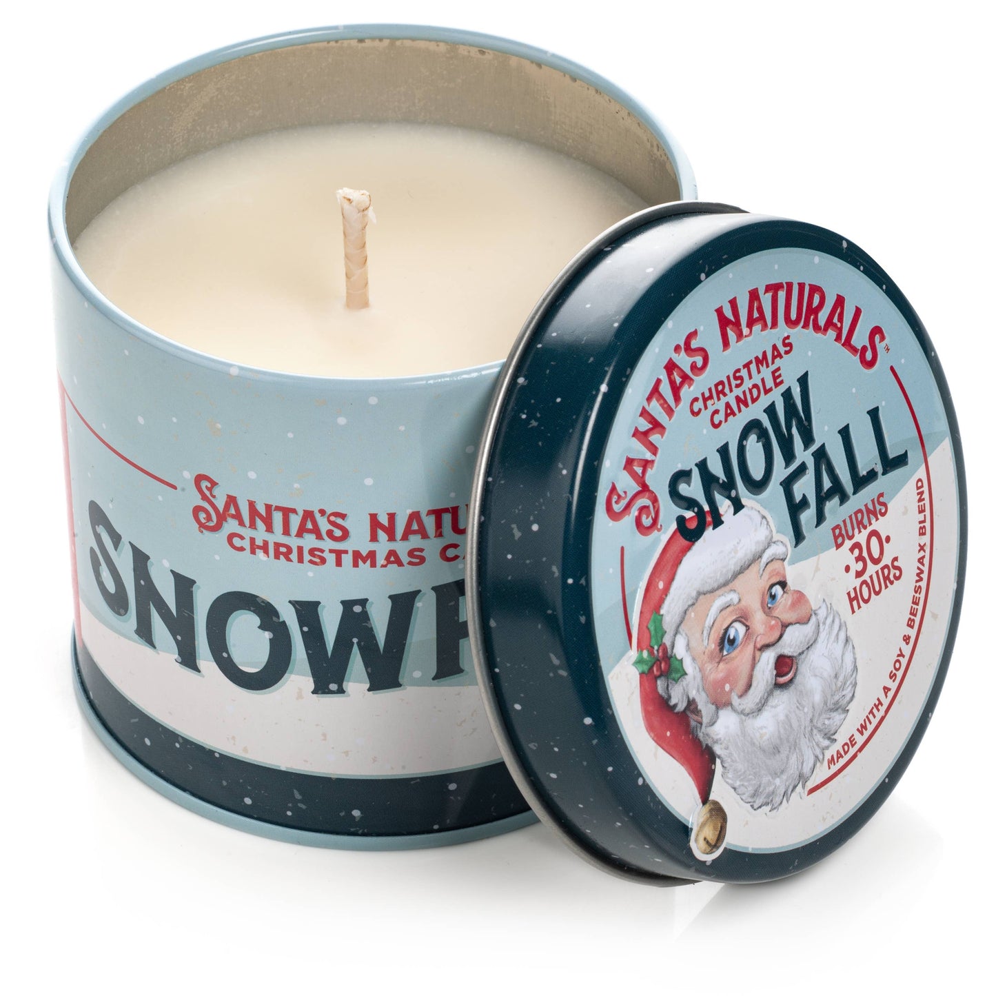 Santa's Naturals - Christmas Candle in Snow Fall 9oz ($7.50 each)