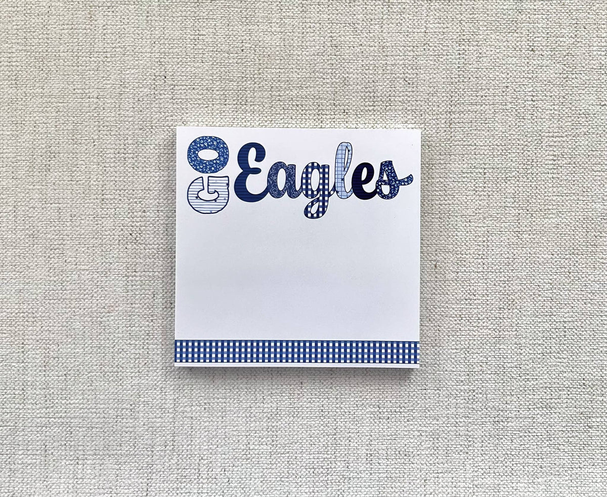 Go Eagles Quilted Notepad