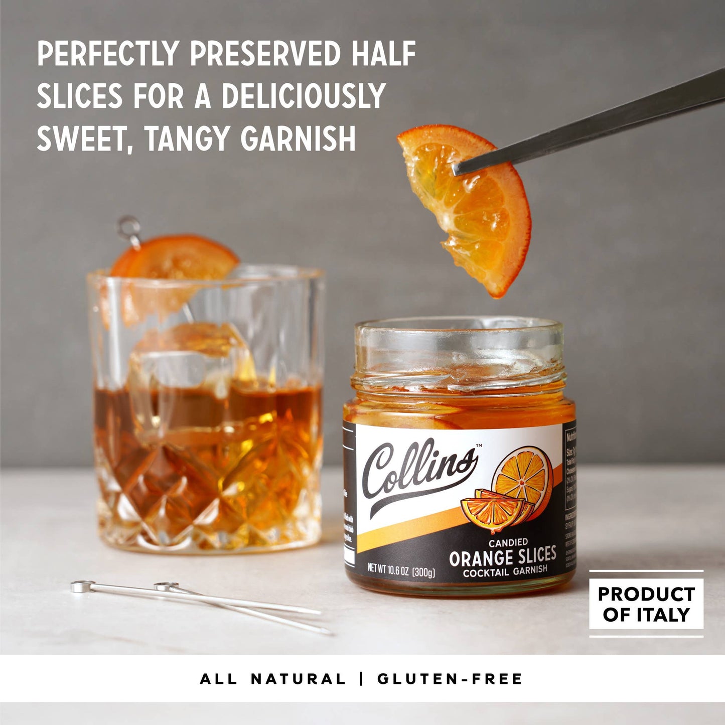Collins - Candied Orange Slices in Syrup 10.6 oz