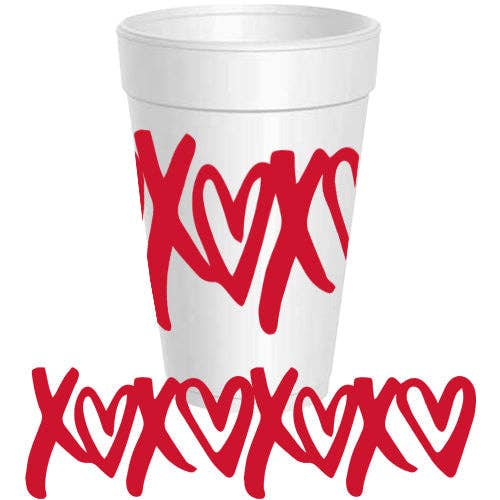 Sassy Cups - XOXO Wrap - 10 pack
