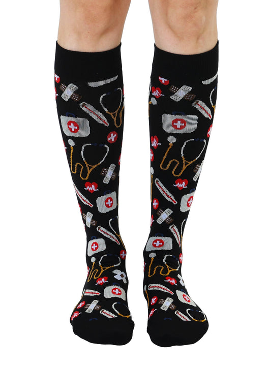 Living Royal - Compression Socks (15-20mmHg) - Emergency Room - Black