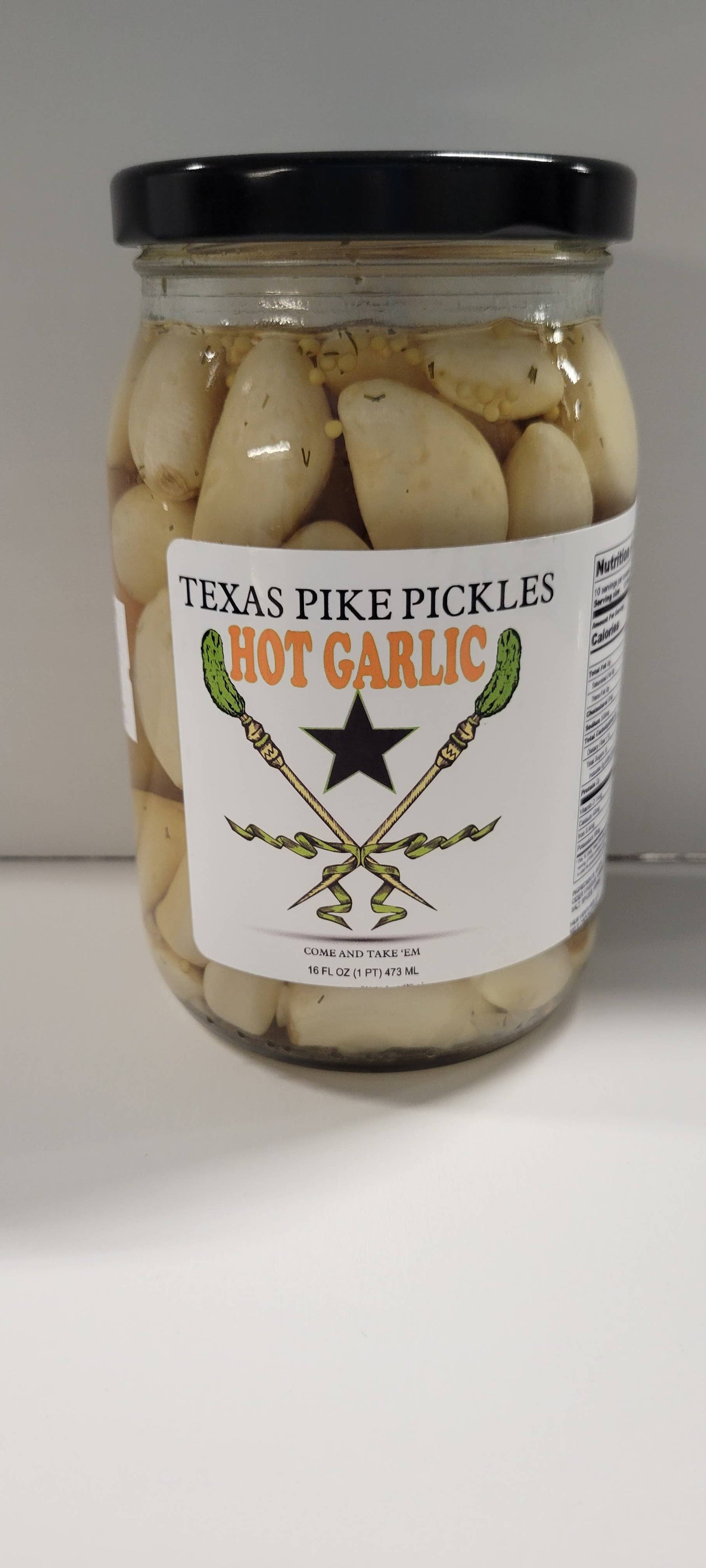 Texas Pike Pickles - Texas Pike Pickles Hot Pickled Garlic