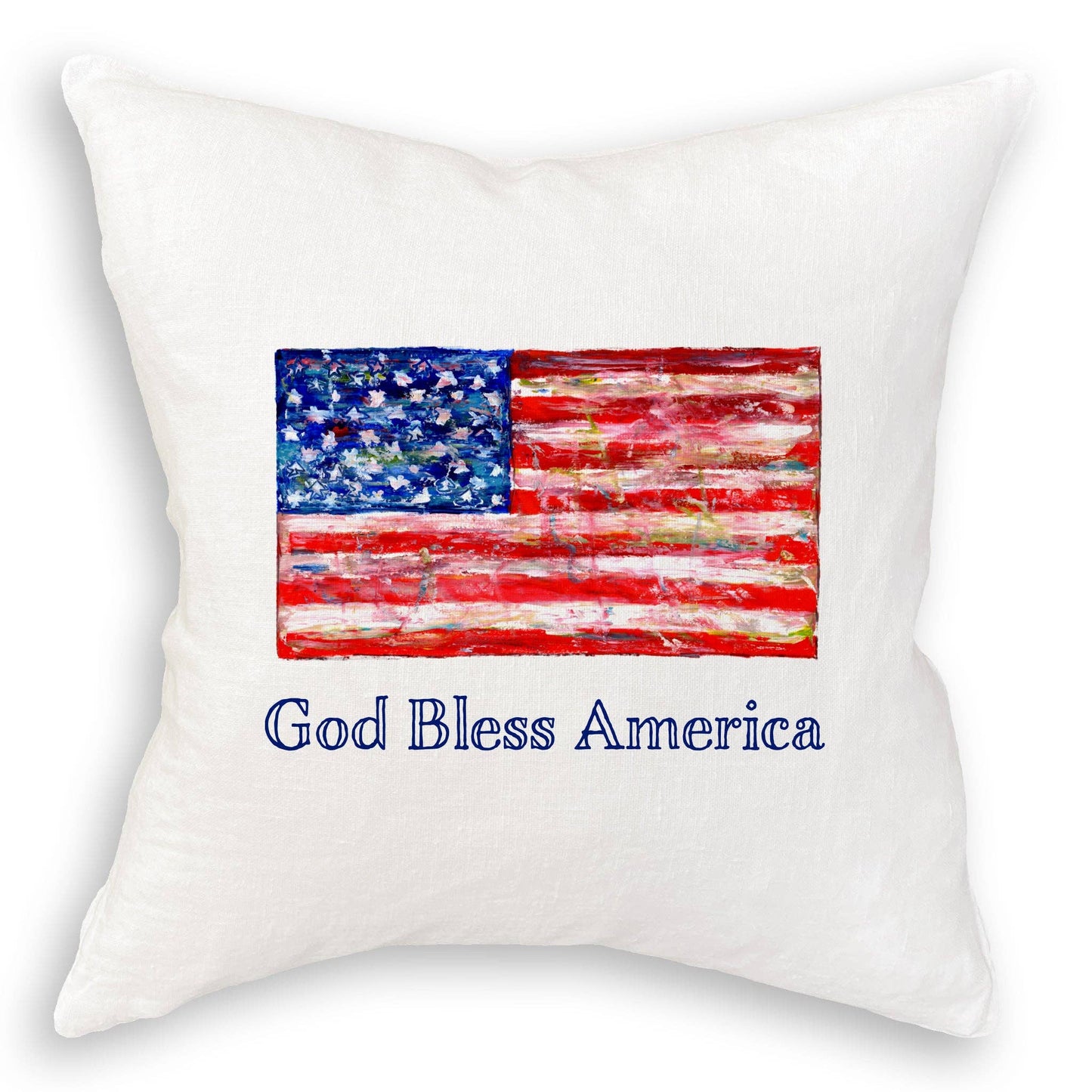 French Graffiti - Flag with God Bless America