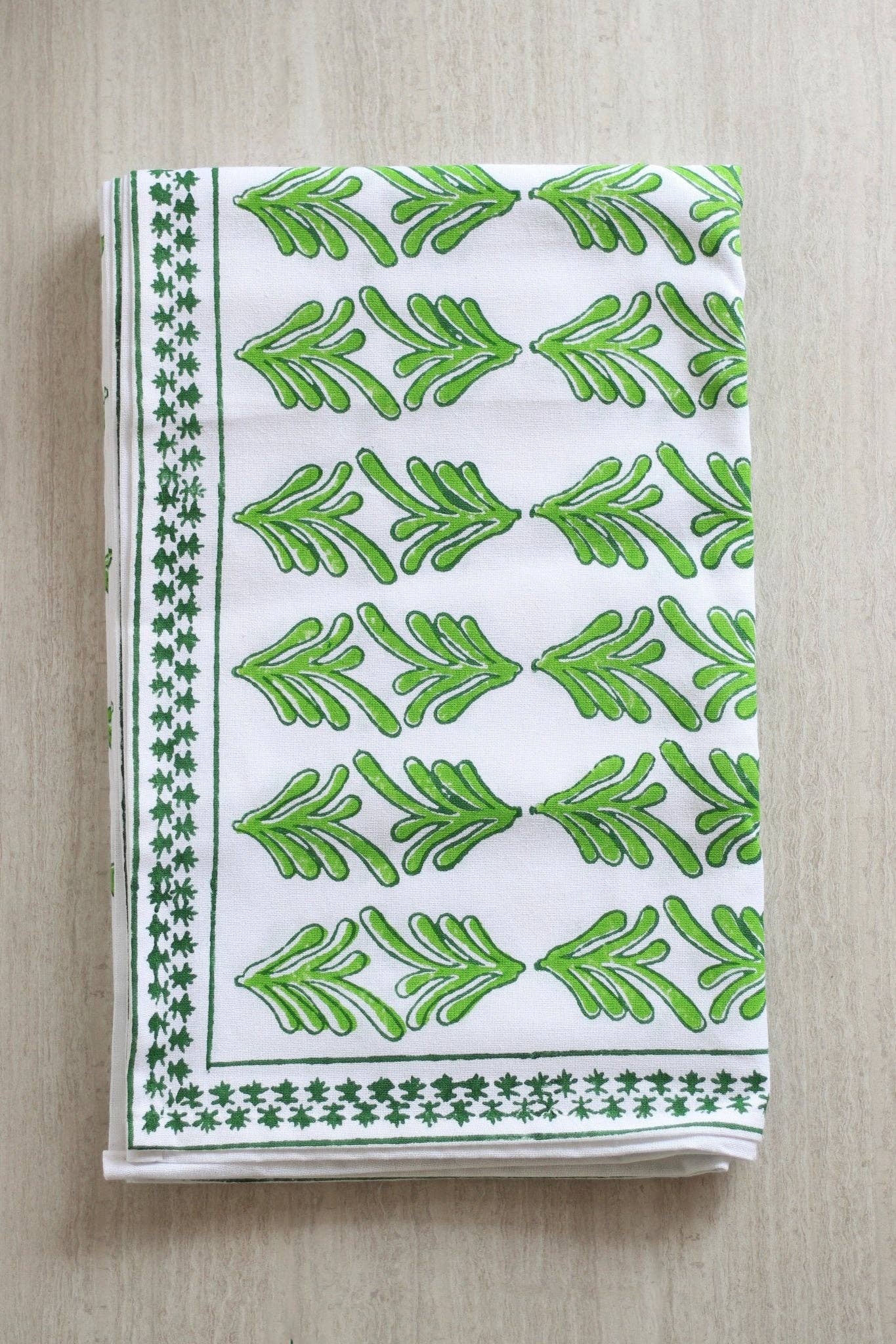 Mended - Table Throw - Palmetto, Evergreen & Vine