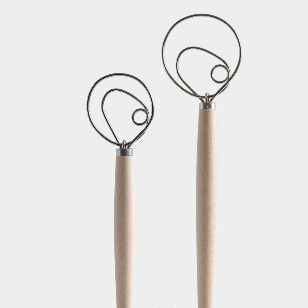 Breadtopia - Small Danish Dough Whisk for Bread Mixing