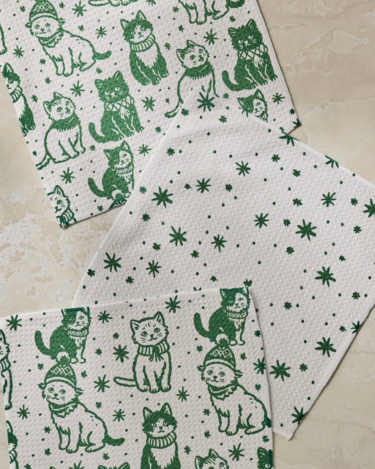 Cozy Kittens Dishcloth Set - Holiday 2026
