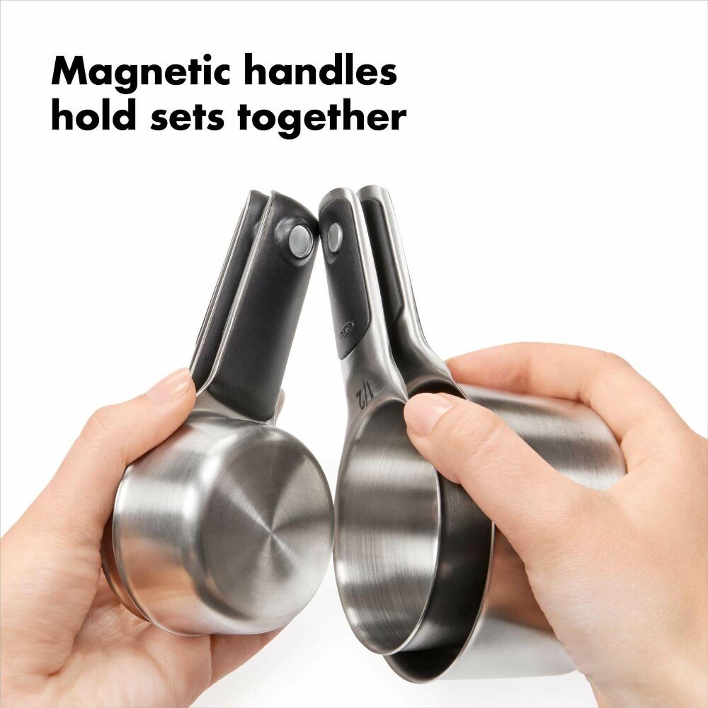 8 Pc Stainless Steel Measuring Cups and Spoons