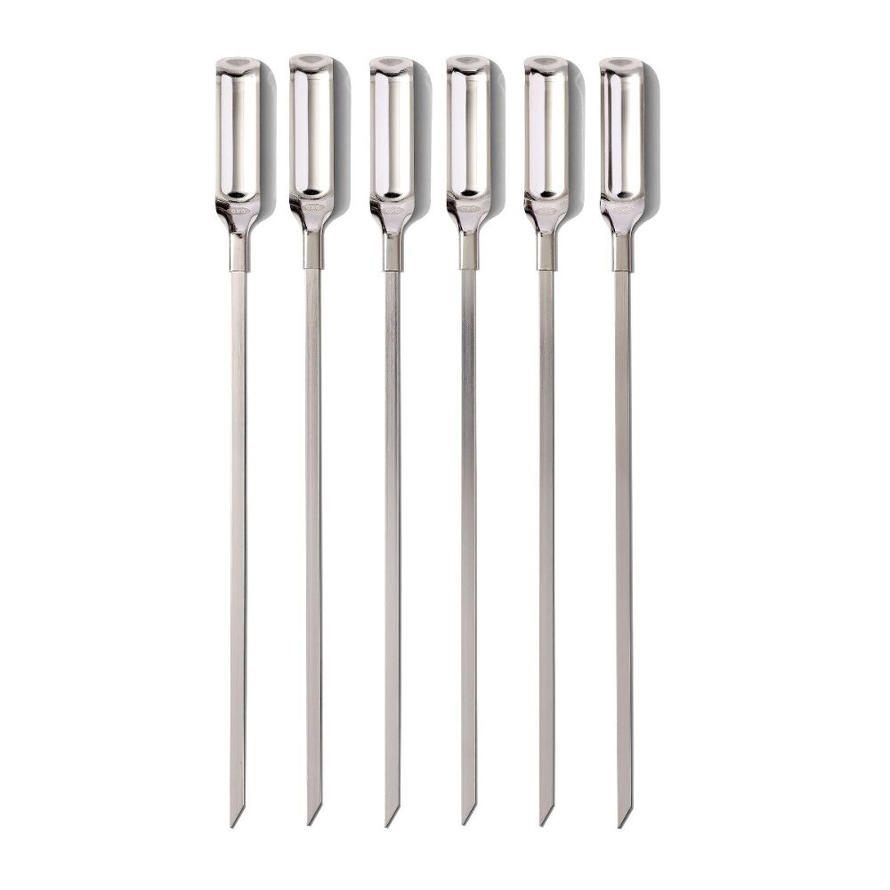 6 Pc Grilling Skewer Set