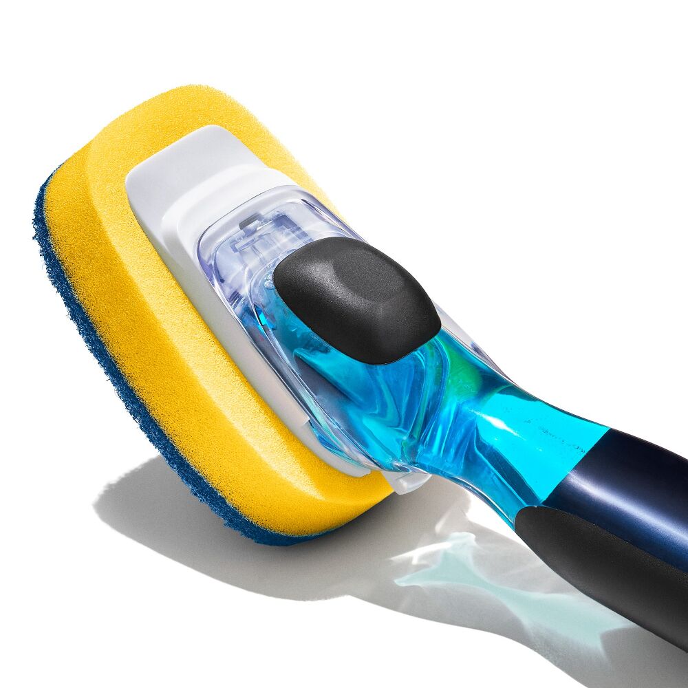 Soap Dispensing Dish Scrub Brush