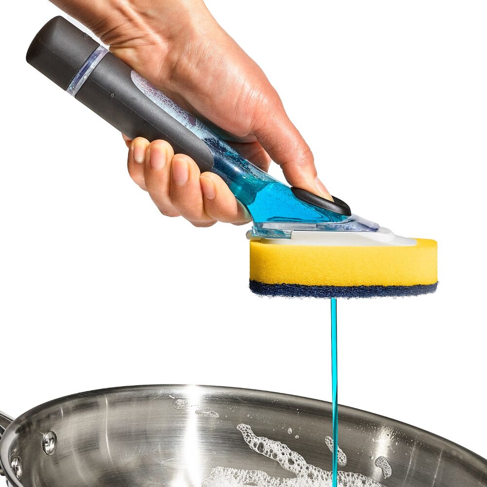 Soap Dispensing Dish Scrub Brush