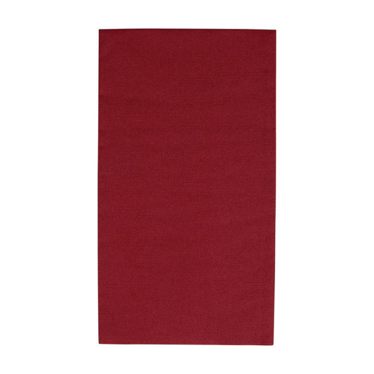 Paper Linen Cranberry Guest Towel