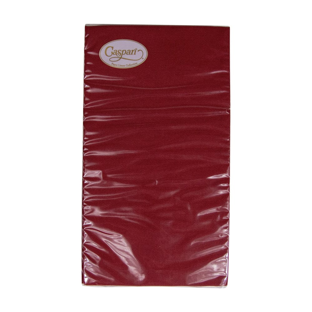 Paper Linen Cranberry Guest Towel