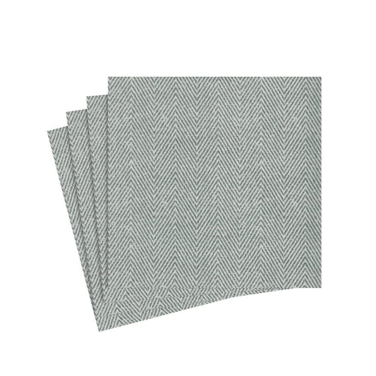 Paper Linen Jute Charcoal Cocktail Napkin
